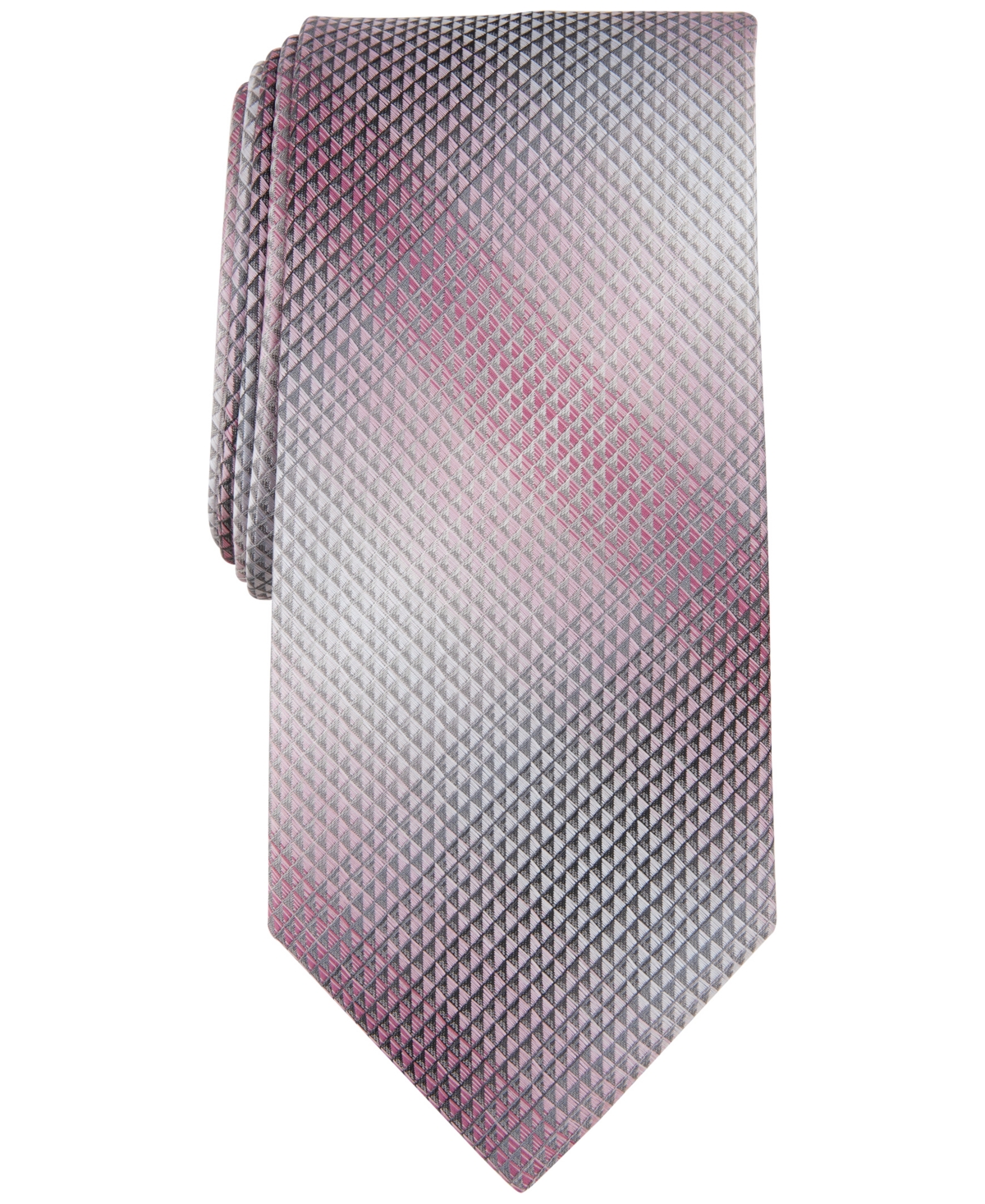 Perry Ellis Men's Lendon Mini-plaid Tie In Pink