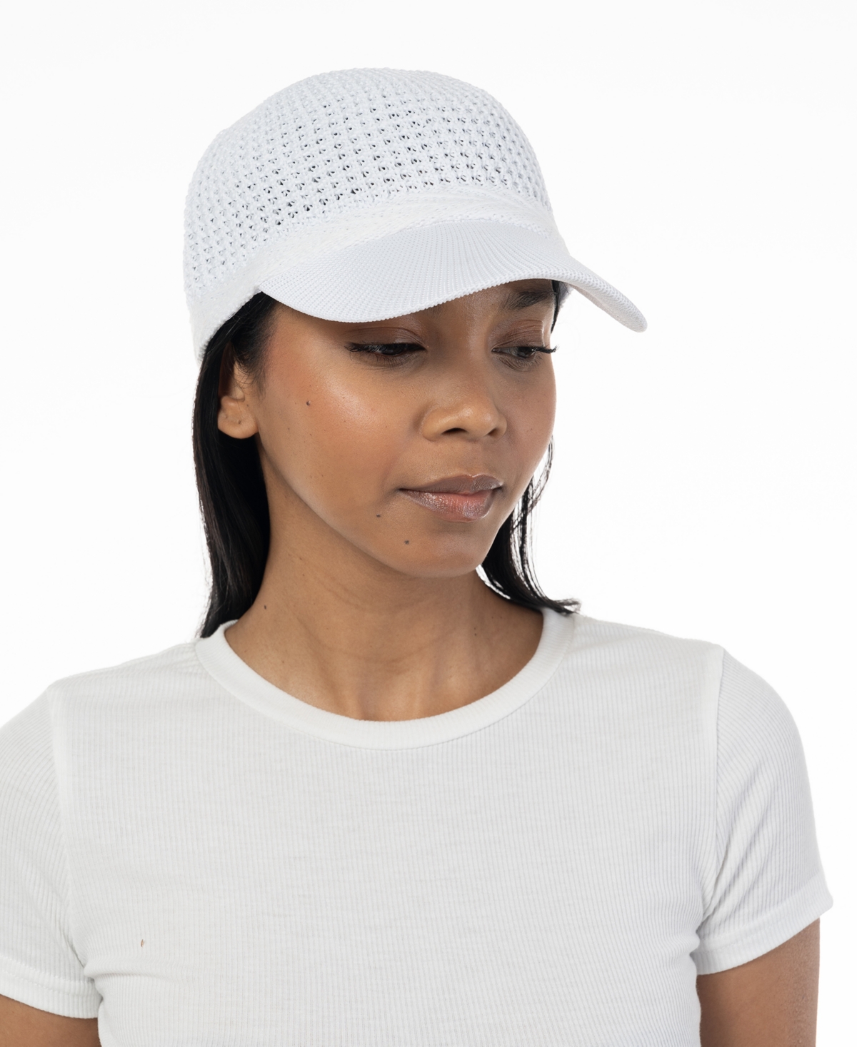 Inc International Concepts Women's Packable Baseball Cap, Created For Macy's In White