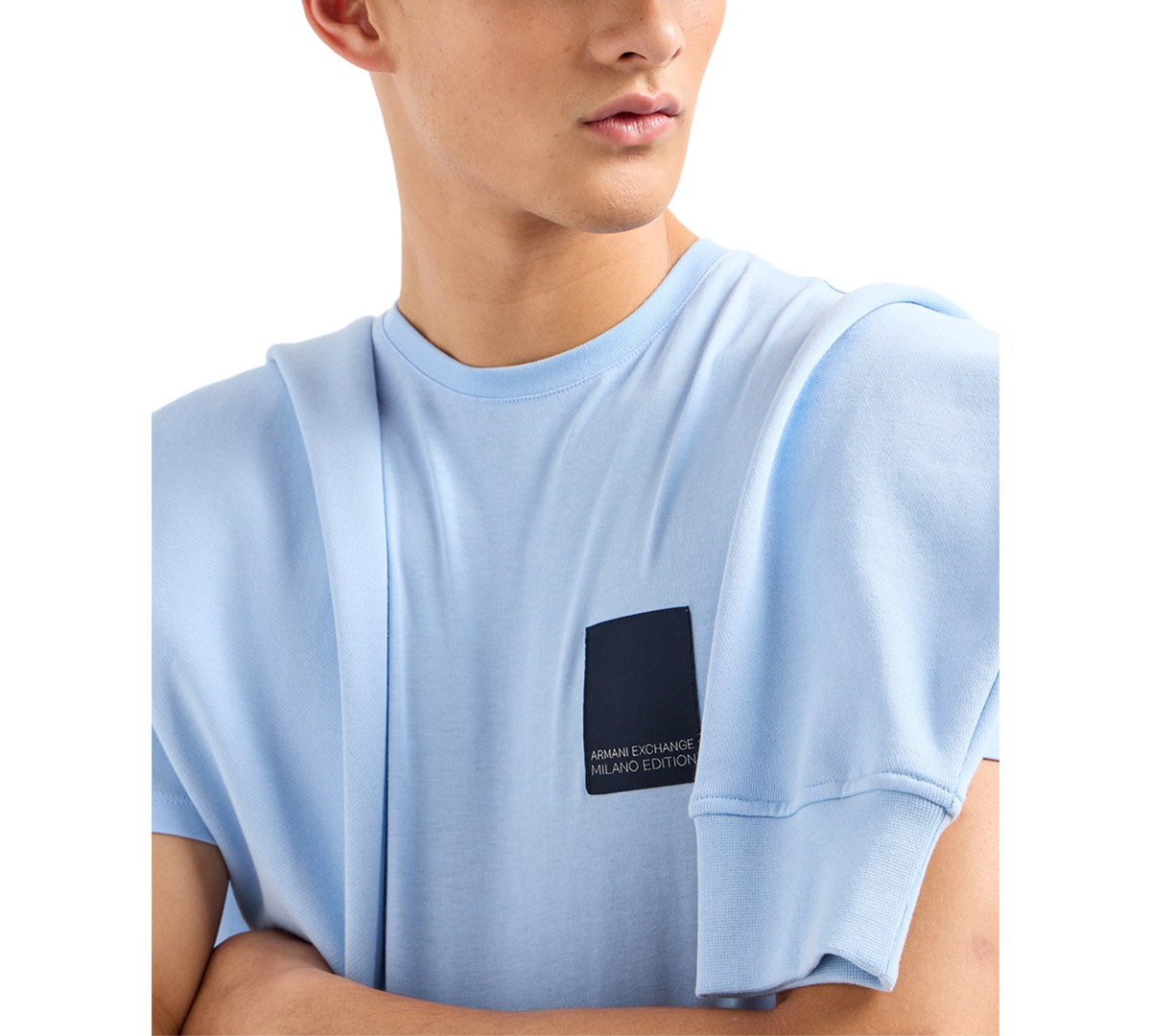 A|X Armani Exchange Men's Limited Edition Milano Logo Patch T-Shirt