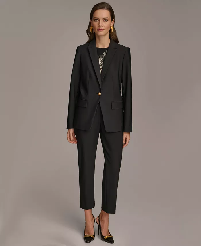 Women's One Button Blazer - thumbnail 2