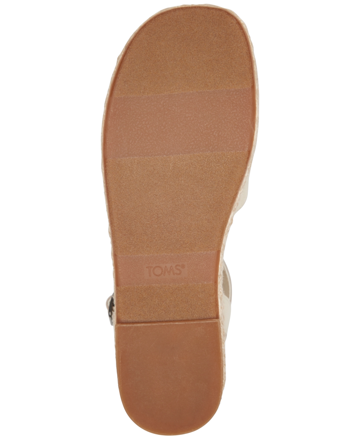 Shop Toms Women's Abby Braided Espadrille Flatform Sandals In Natural Slubby Woven