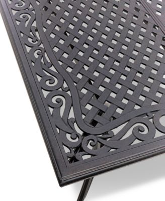 Wythburn Mix and Match 84"x 42" Cast Aluminum Outdoor Dining Table, Created for Macy's