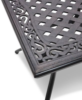 Wythburn Mix and Match 20" Square Cast Aluminum Outdoor End Table, Created for Macy's
