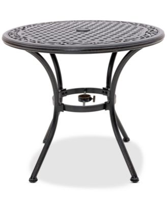 Wythburn Mix and Match 32" Round Cast Aluminum Outdoor Bistro Table, Created for Macy's