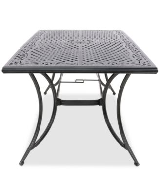 Wythburn Mix and Match 72"x 38" Cast Aluminum Outdoor Dining Table