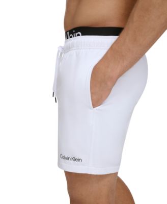 Men's Logo Elastic Waist Modern Euro 5" Volley Swim Trunks