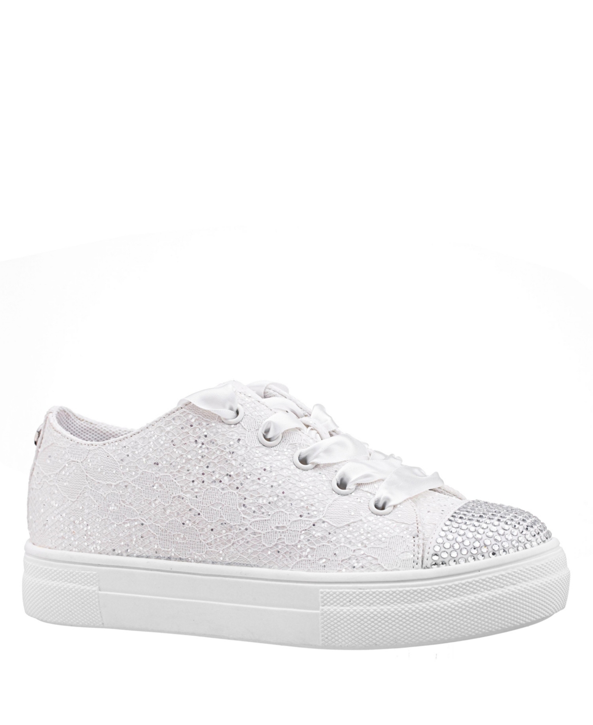 Shop Nina Little Girls Low Top Sneakers In White