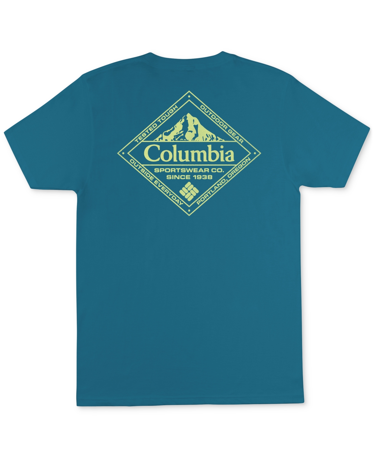 Shop Columbia Men's Diamond Logo Graphic T-shirt In Canyon Blu