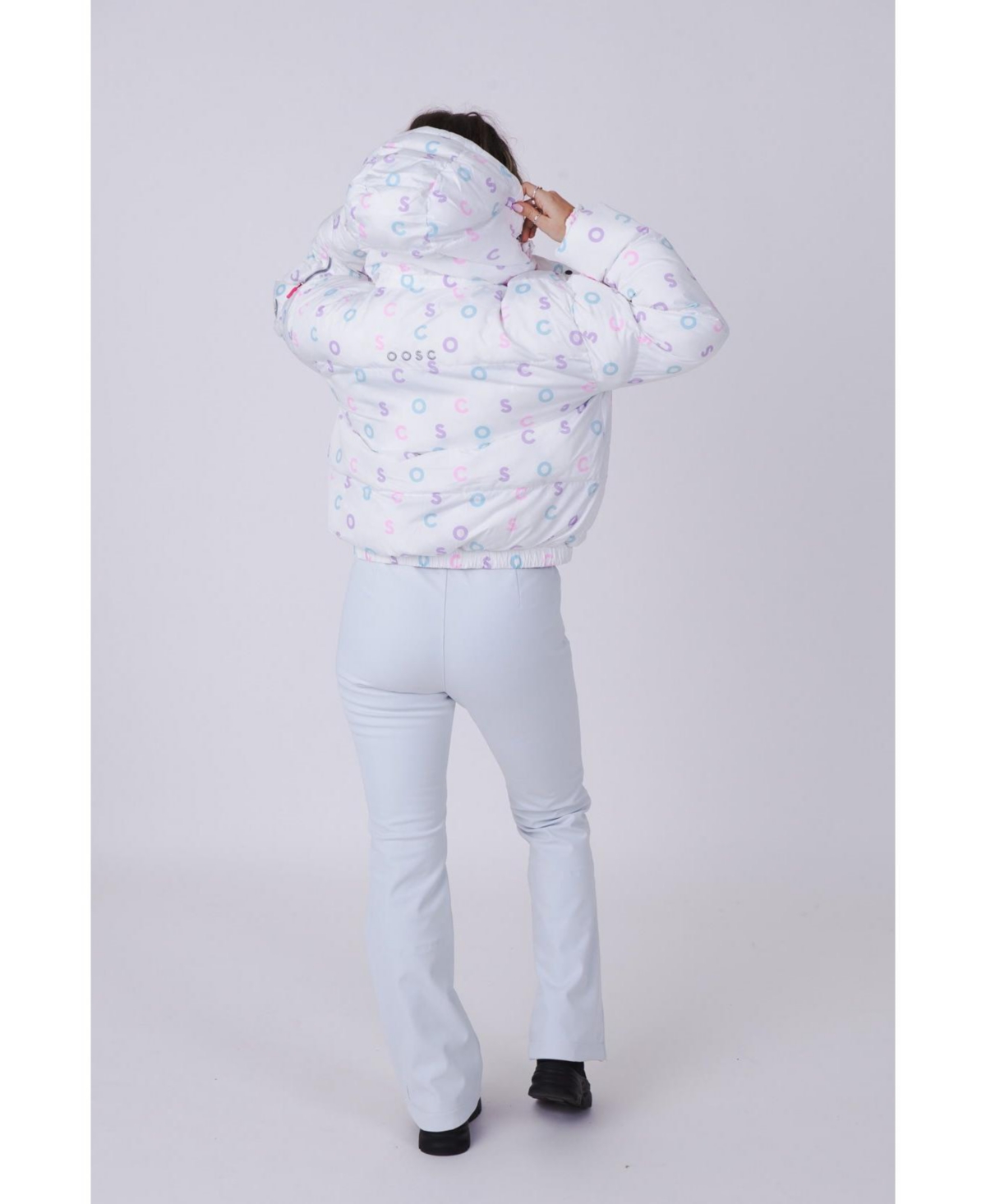 Women'sOosc Print Chic Puffer Jacket - White