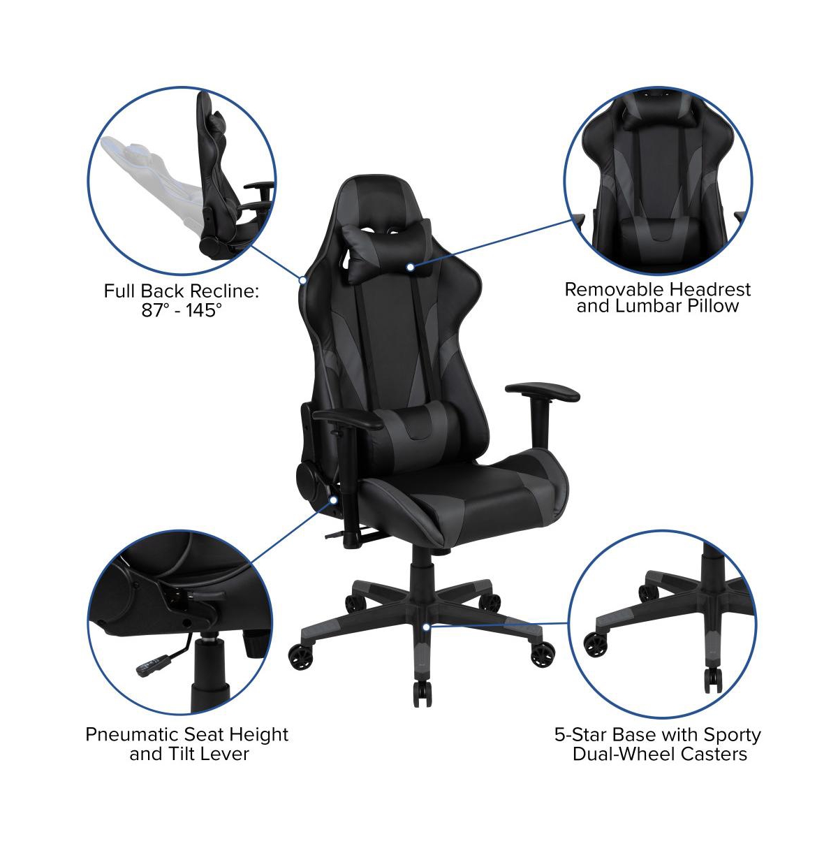 Z200 Gaming Chair Racing Office Ergonomic Computer Pc Chair With Reclining Back