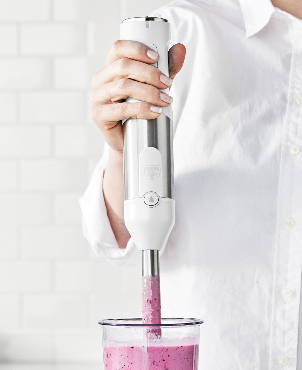 Greenlife Electric Variable Speed Hand Blender In White