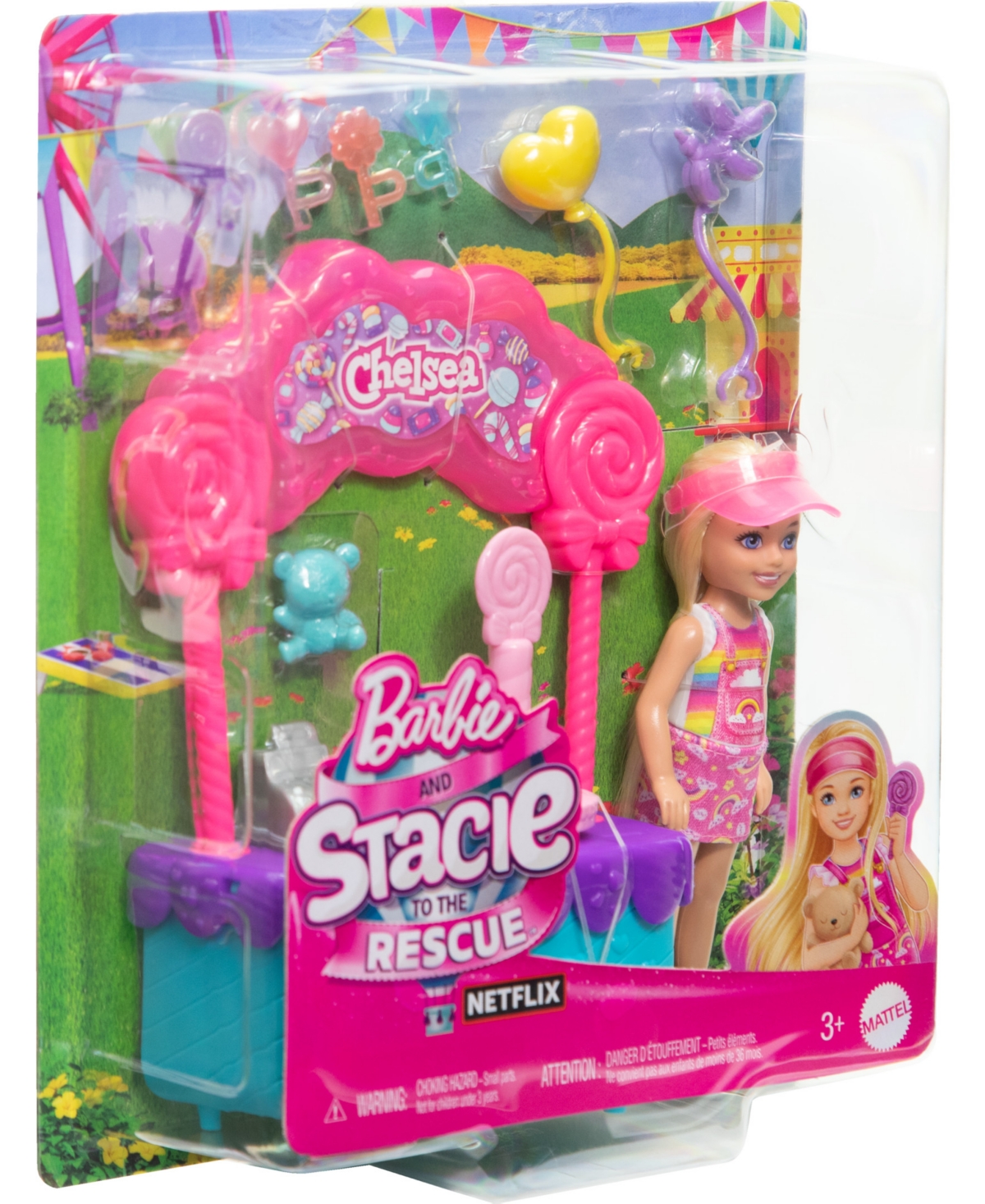 Shop Barbie Chelsea Doll And Lollipop Stand, 10-piece Toy Play Set With Accessories In Multi