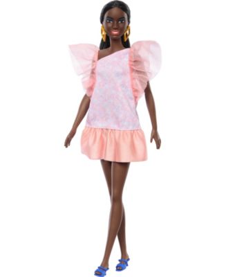 slim fit dress slacks Pink Hearts Barbie Dress – Dona Matoshi main image 0