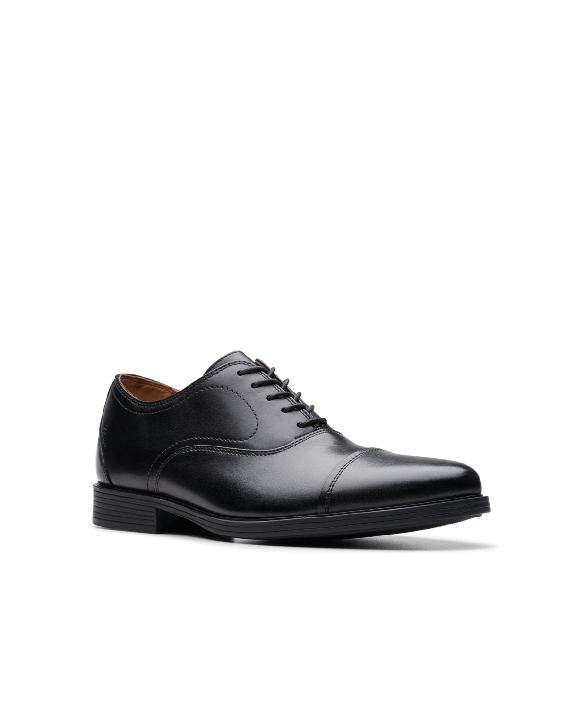 Men's Collection Whiddon Lace Up Oxford Dress Shoe - Black Leather