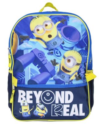 Minions Despicable Me Kids School Backpack & Lunch Box Set – Boys Gift, Blue