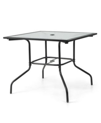 35 x 35 Inch Patio Dining Table with 1.5" Umbrella Hole (Umbrella NOT Included)