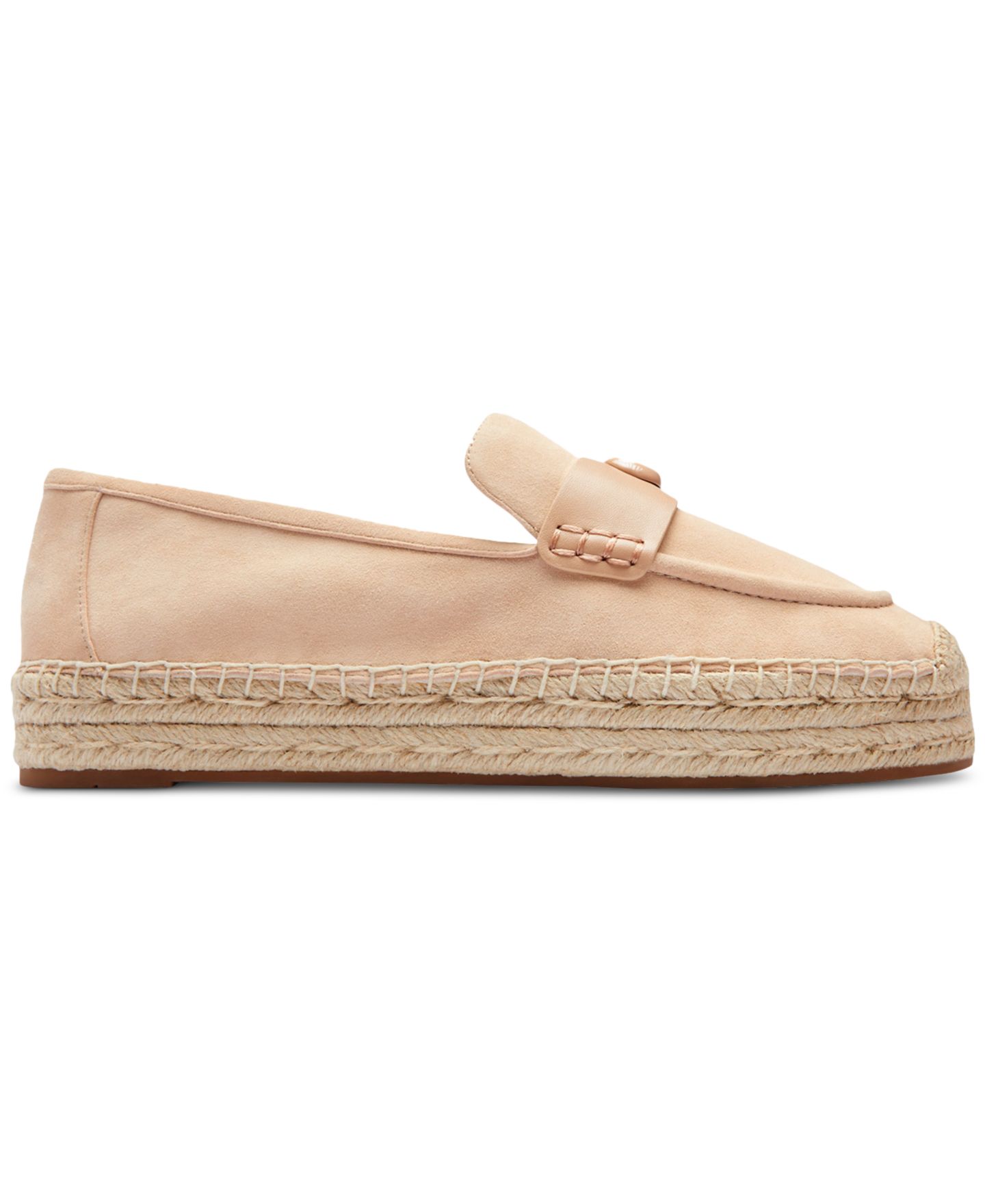 Женские туфли COACH Camilla Logo Espadrille Flat, цвет: Замшевый — фото 2