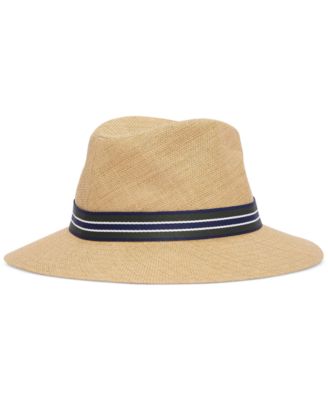 Barbour Men's Rothbury Summer Striped-Trim Fedora Hat