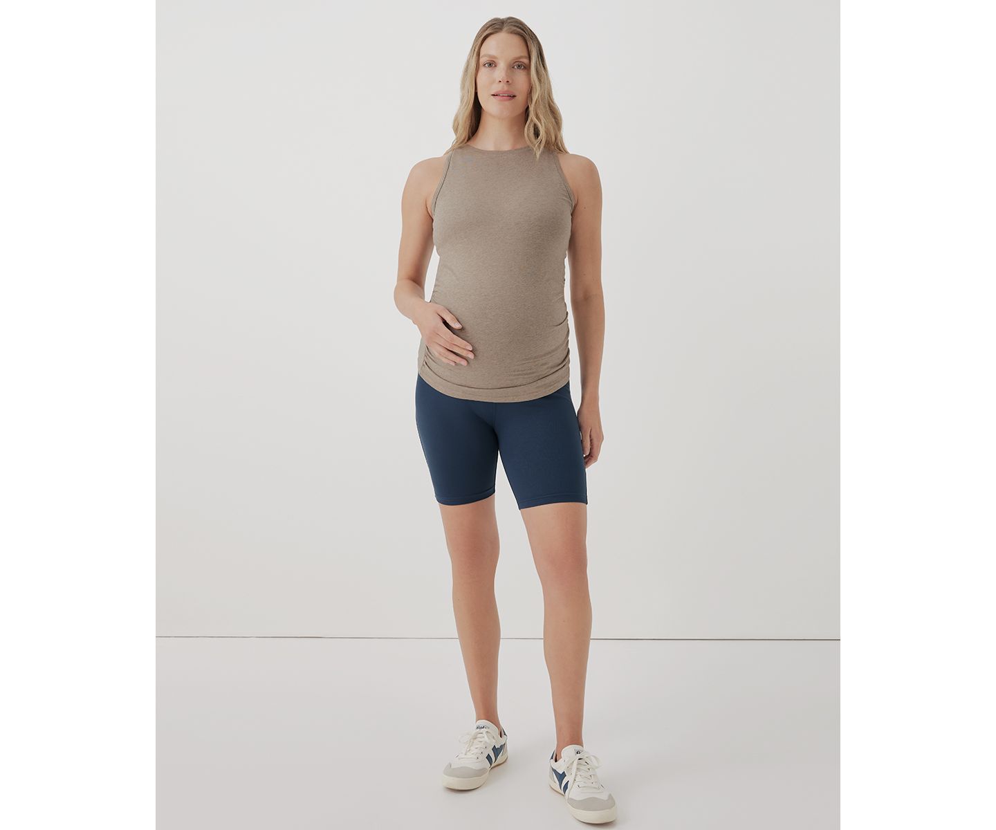 Женский топ Pact Maternity Organic Cotton Everyday Tank, цвет: Меланжевый — фото 2