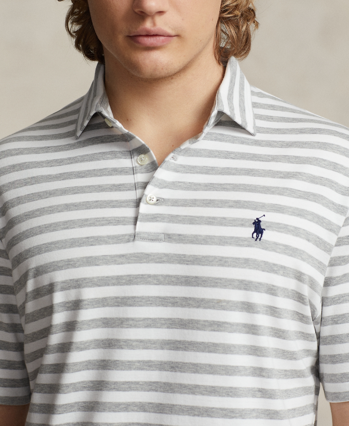 Polo Ralph Lauren Men's Classic-Fit Soft Cotton Polo Shirt -white