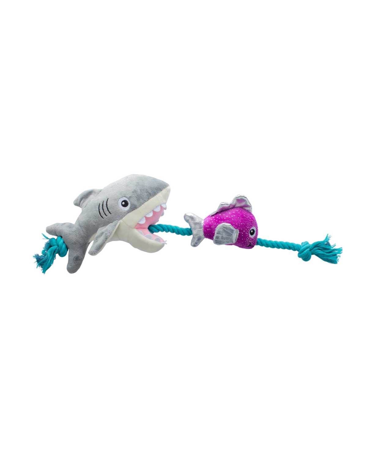 Shark Bait Plush Dog Toy - Multi