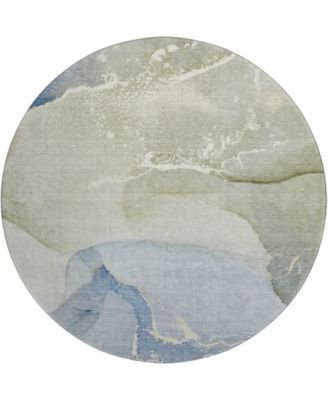 Odyssey Washable OY10 8' x 8' Round Area Rug