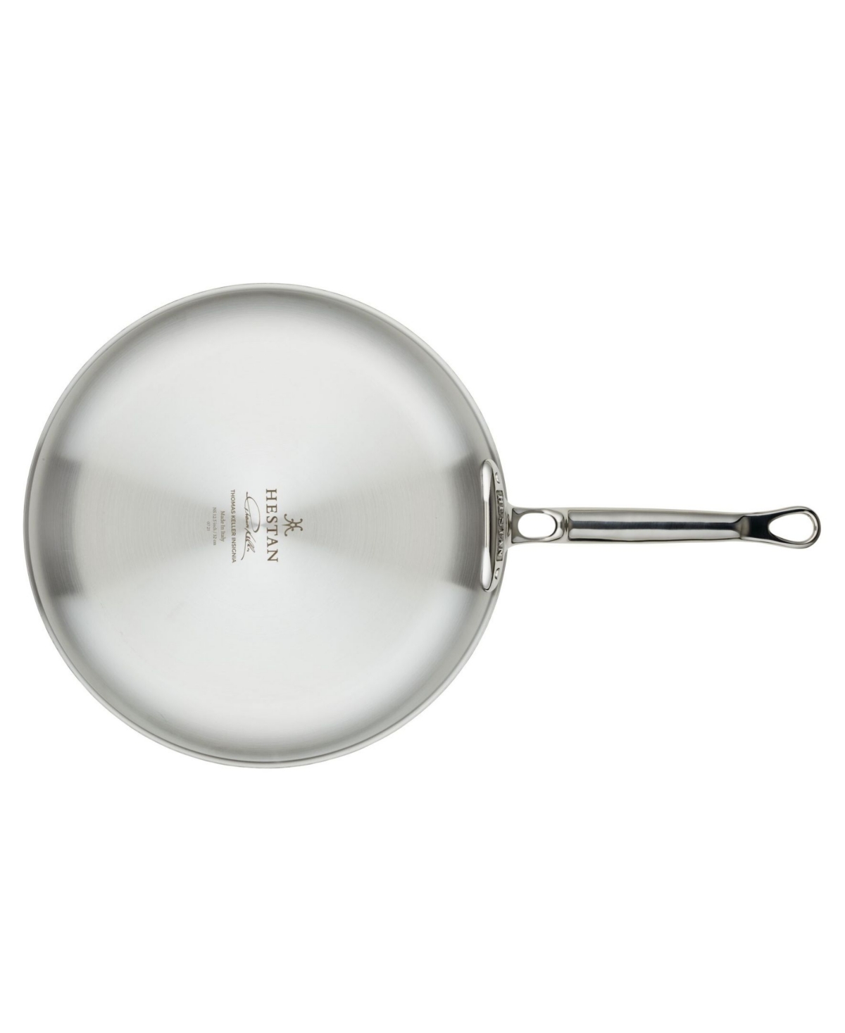 Shop Hestan Thomas Keller Insignia Commercial Clad Stainless Steel With Titum Nonstick 12.5" Open Saute Pan In No Color