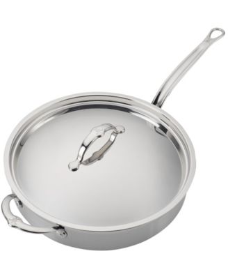 ProBond&reg; Clad Stainless Steel 5-Quart Covered Saute with Helper Handle