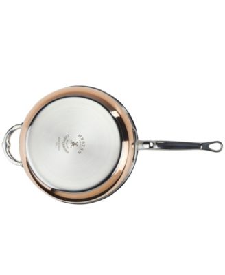 CopperBond Copper 5-Quart Covered Essential Pan with Helper Handle