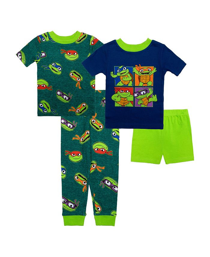 Ninja Turtles Toddler Boys Cotton 4 Piece Pajama Set - Macy's