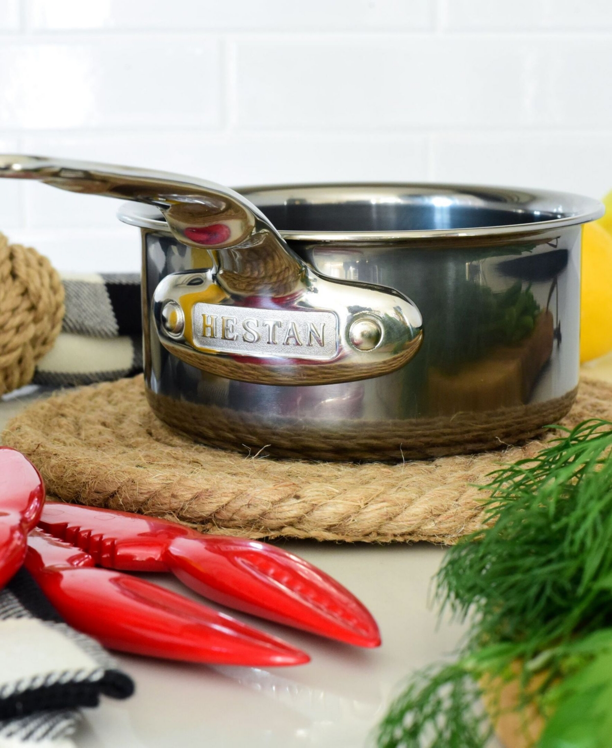 Hestan Nanobond Titanium Stainless Steel 0.75-quart Butter Warmer In Stainless Steel