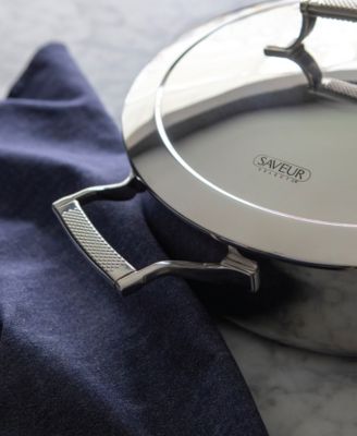 Tri-ply Stainless Steel 12" Non-stick Everyday Pan with Lid