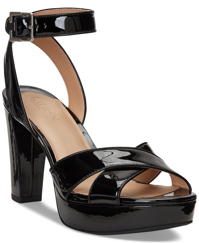 Lauren Ralph Lauren Women's Sasha Ankle-Strap Platform Dress Sandals -  Macy's