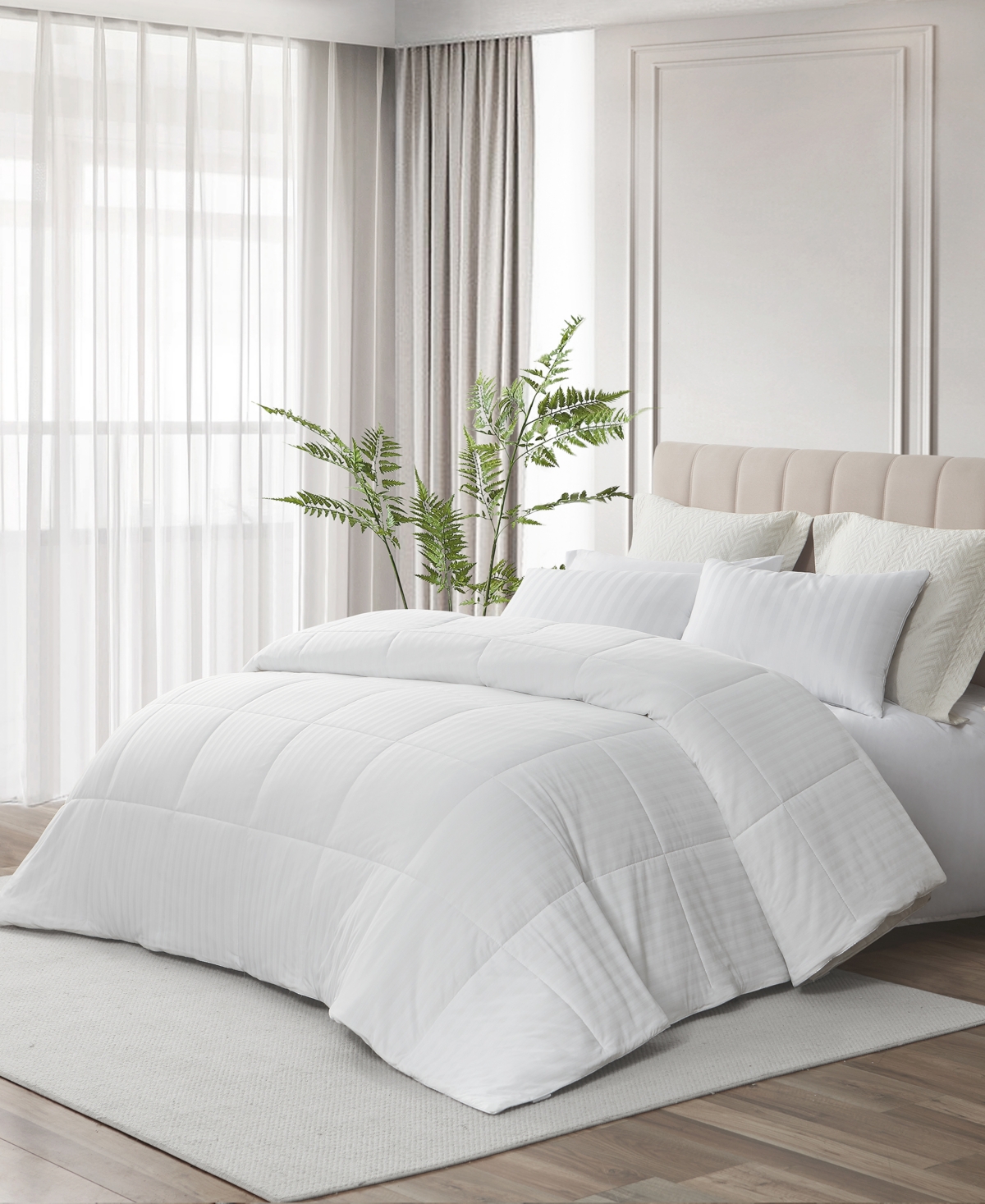 Shop Royal Luxe Cool Touch Down Alternative Comforter, King, Created For Macy's In White