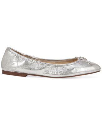 Felicia Leather Cushioned Ballet Flats