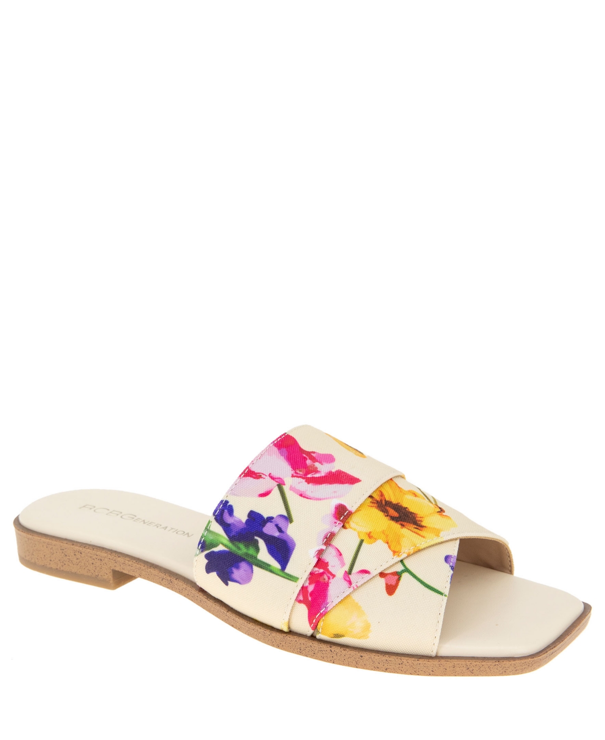 Bcbgeneration Lileen Slide Sandal In Multi Floral