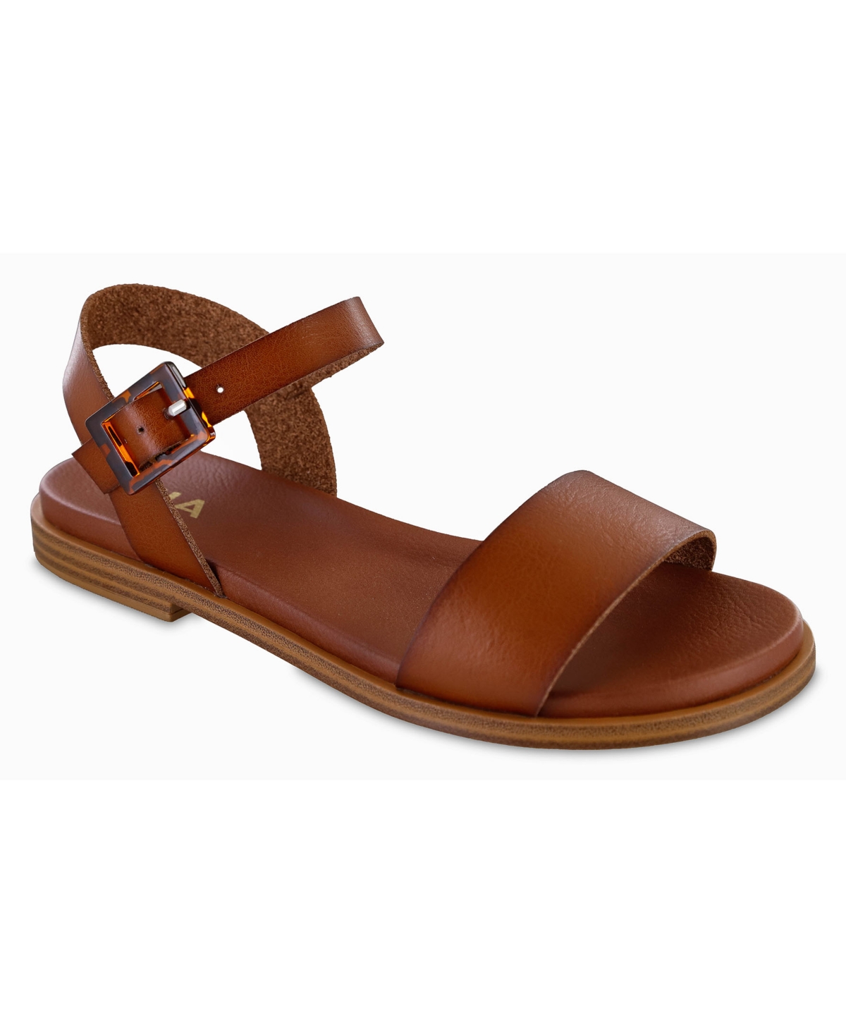 Mia Women's Peyton Round Toe Flat Sandals