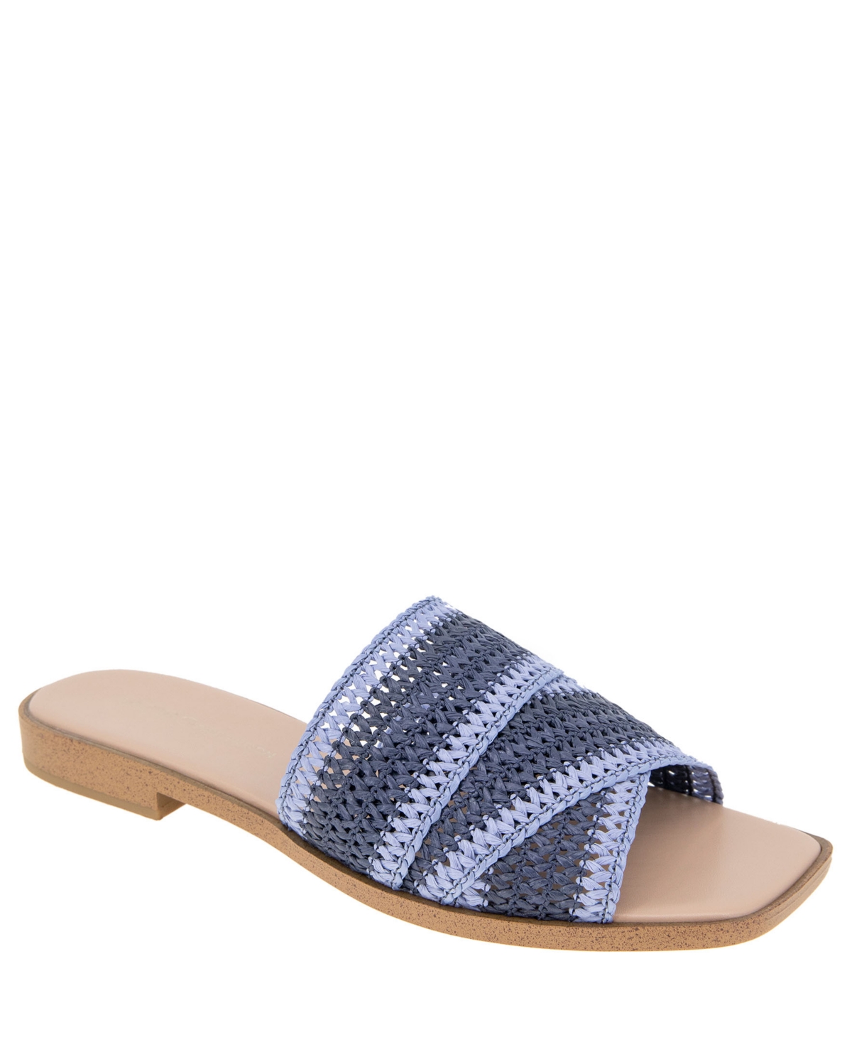 Shop Bcbgeneration Women's Lileen Slip-on Flat Sandals In Blue,light Blue