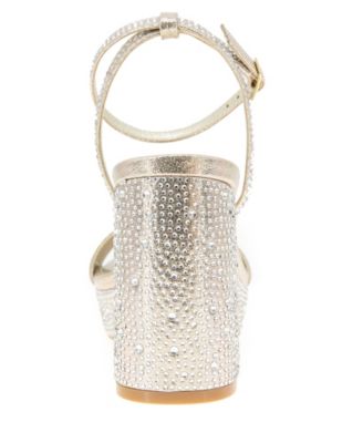 Women's Pristal Rhinestone Platform Buckle Dress Sandals