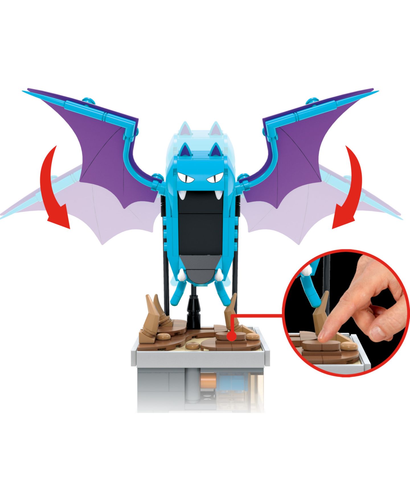 Детские конструкторы Pokemon Mini Motion Golbat Building Toy Kit 313 Pieces for Collectors — фото 2
