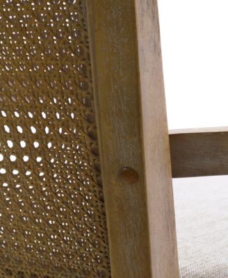 Diedra 23" Solid Wood Cane Back Counter Stool