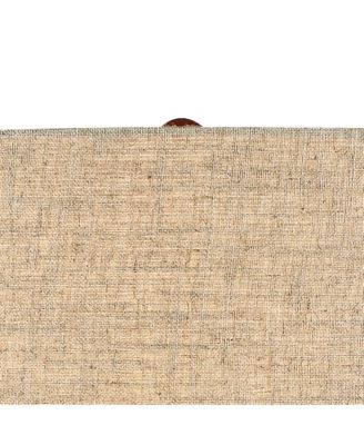 Rocco Mid Century Modern Table Lamp 30" Tall White Wave Geometric Ceramic Oak Wooden Neck Tan Fabric Drum Shade for Living Room Bedroom House Bedside Nightstand Home Office - 360 Lighting