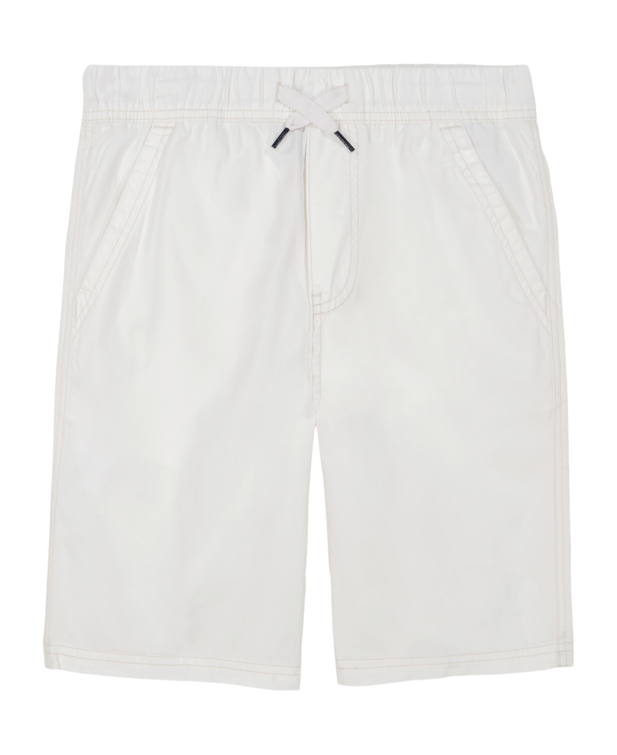 Shop Tommy Hilfiger Toddler Boys Tommy Pull-on Shorts In Fresh White