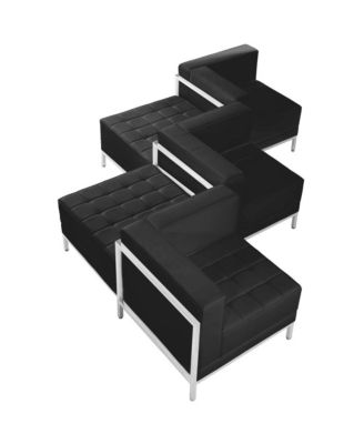 Home Office 5 Piece Chair & Ottoman Set