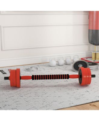 66LBS Dumbbells Set Used as Barbell, Kettlebell, Push up Sd