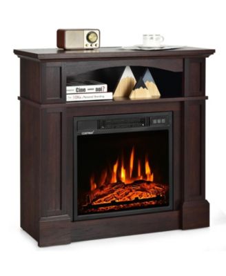 1400W Electric Fireplace TV Stand with Shelf