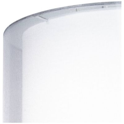 Silver and White Double Sheer Medium Drum Lamp Shade 16" Top x 16" Bottom x 11" High (Spider) Replacement with Harp and Finial