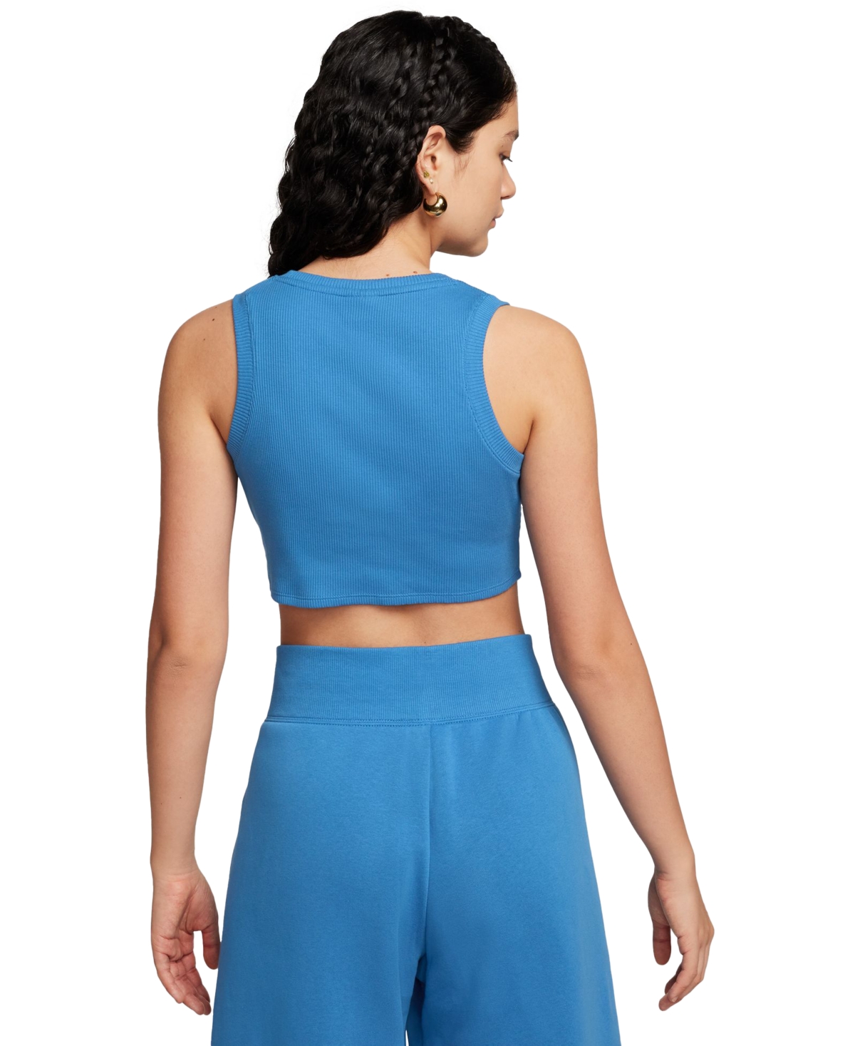 Nike Women's Sportswear Essential Cropped Ribbed Tank Top