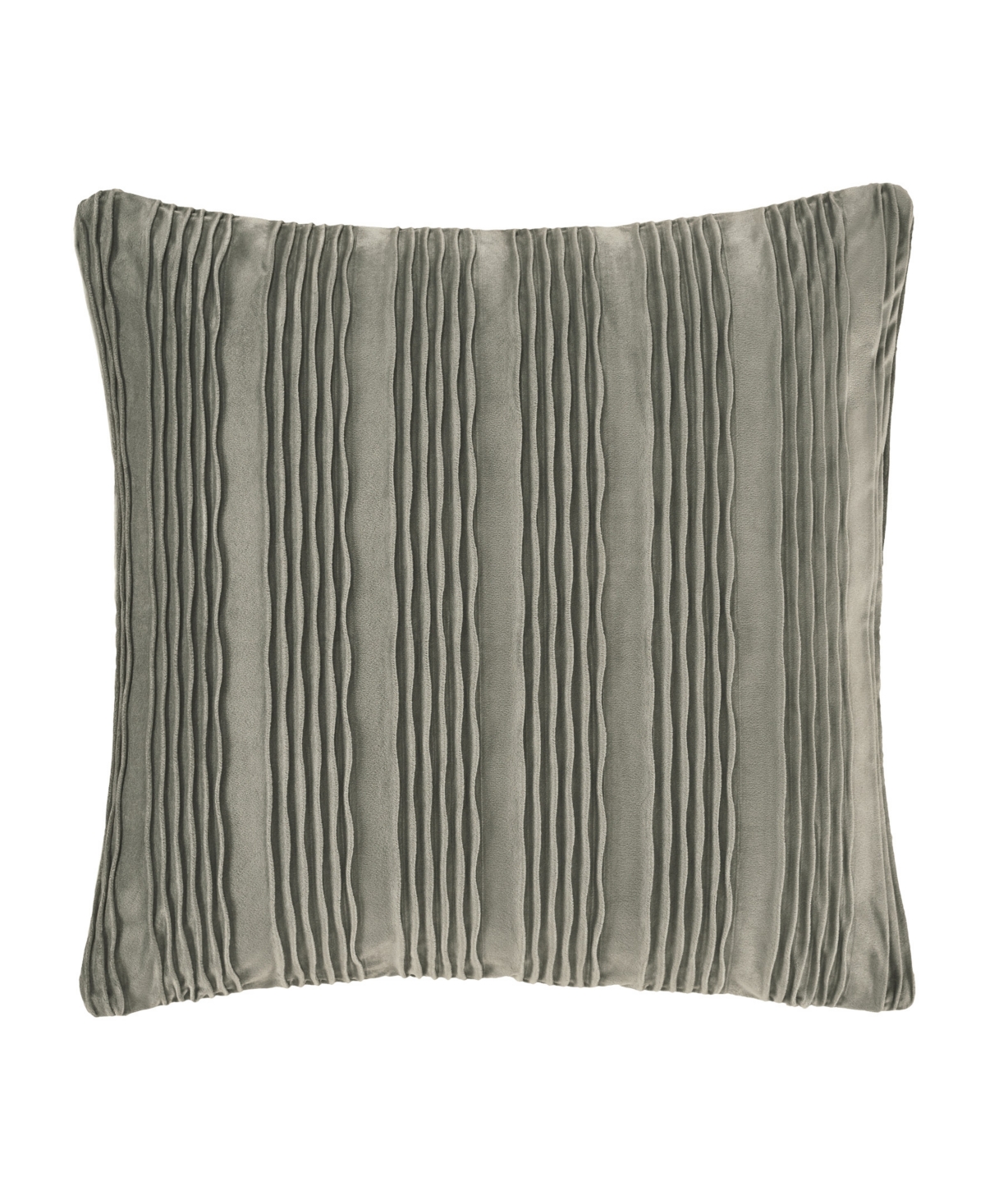 Shop J Queen New York Townsend Wave Square Decorative Pillow Cover, 20" X 20" In Charcoal