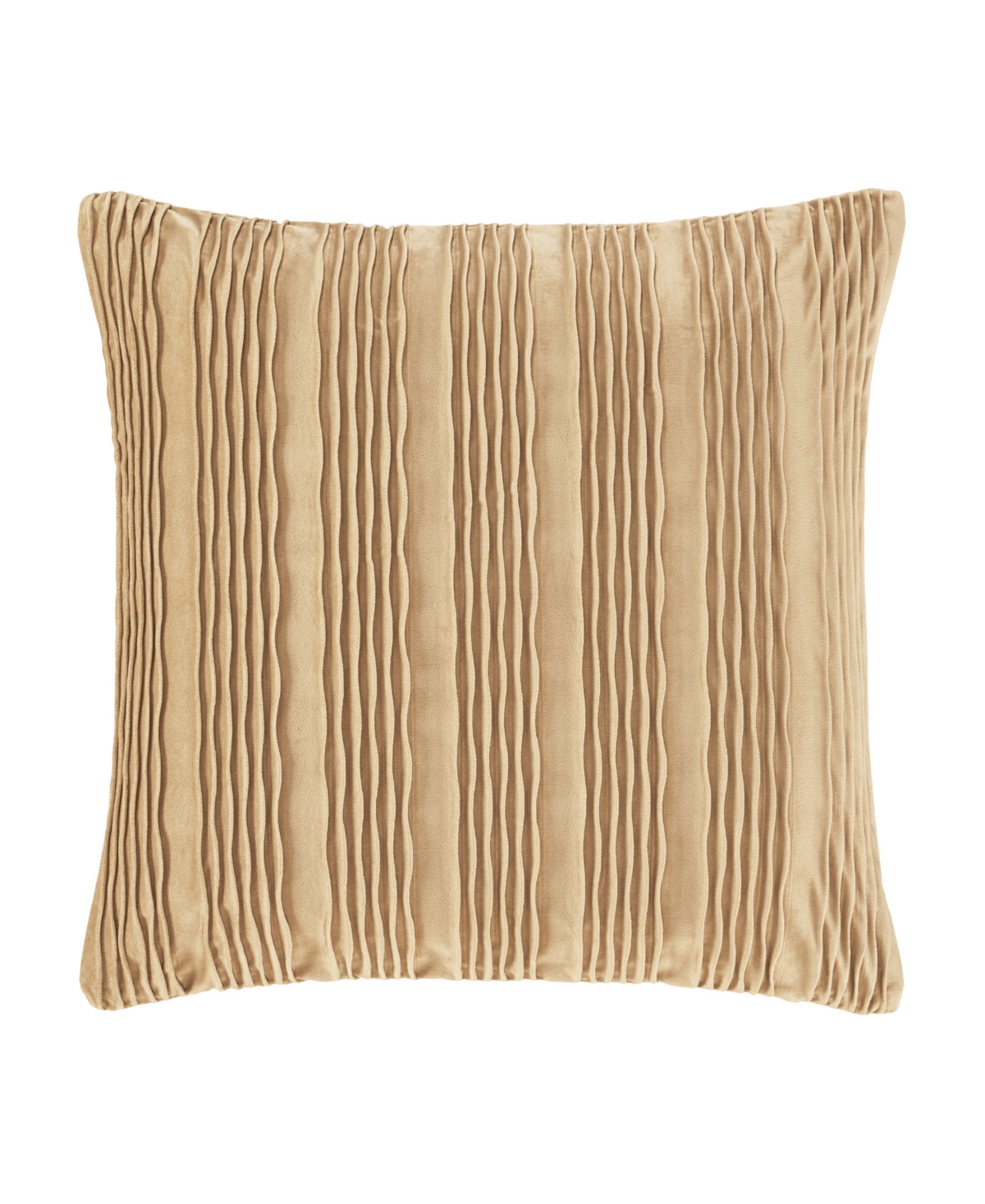 Shop J Queen New York Townsend Wave Square Decorative Pillow Cover, 20" X 20" In Gold